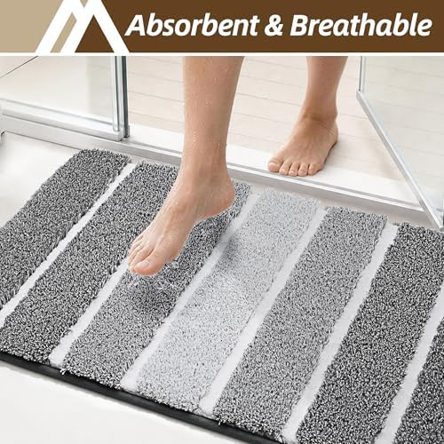 COSY HOMEER Bathroom Rugs 30x20, Ultra Soft Absorbent Bath Mat