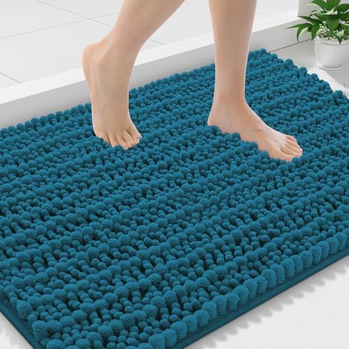 Smiry Bathroom Rugs 36X24, Extra Soft Rubber Backing Chenille Bath Mats