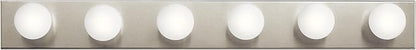 Kichler 36" Bath Bar Vanity Light in Brushed Nickel, 6-Light Traditional Bathroom Light, (36" L x 4.25" H), 626NI