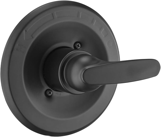 Shower Trim Kit Compatible with 1300/1400 Series, 1 Handle, Long Sleeve (Valve& Catridge Not Inclued), Matte Black