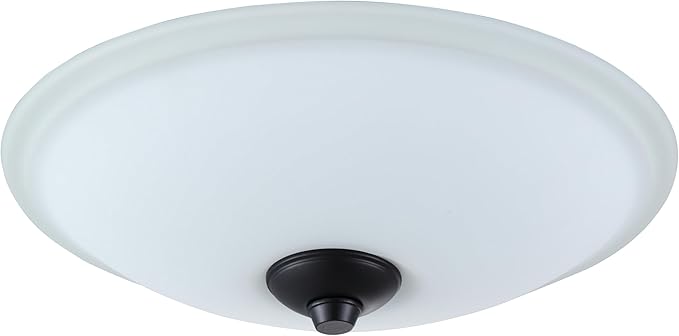 Good Housekeeping (81005) Spartan 70 CFM 2.0 Sones Decorative Bathroom Ventilation Exhaust Fan with Light (2 Finials Included)