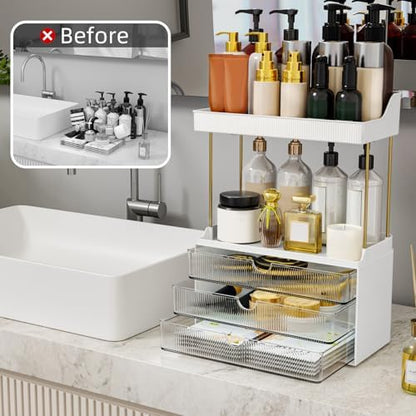 StorBin Arcylic 5-Tier Makeup & Skincare Organizer for Vanity, Bath