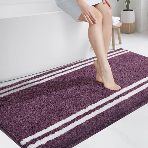 PURRUGS Bathroom Rug, Bath Mat, 30" x 60", Purple