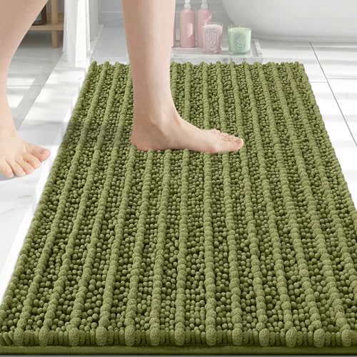 Arotive Bathroom Rugs Mat 30x20, Soft Absorbent Chenille Shaggy Bath Mat