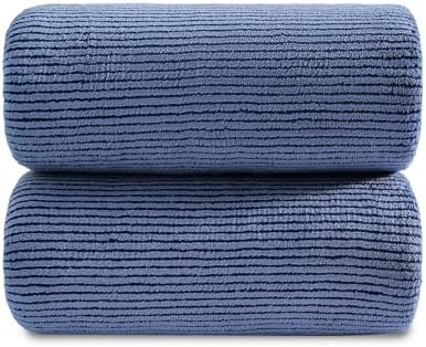 Jessy Home 2 Pack Navy Hand Towel Set 16x31,Ultra Soft Microfiber Towel for Bathroom Highly Absorbent & Quick Dry Hand Face Towel,Multi-Purpose Luxury Premium Towel for Kitchen,Hotel,Shower,Spa,Gym