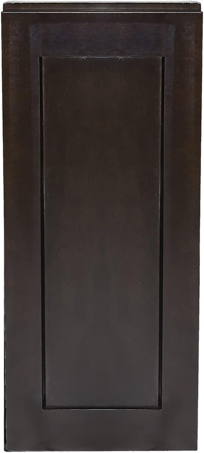 Brookings Shaker Fully Assembled Wall Kitchen Cabinet W936, 9 W x 12 D x 36 H, Brown, Solid Wood, Design House, 586495