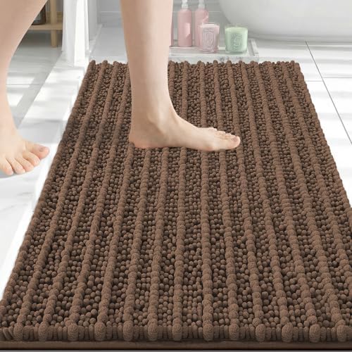 Arotive Bathroom Rugs Mat 30x20, Soft Absorbent Chenille Shaggy Bath Mat