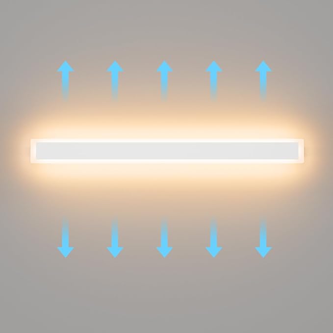 Aipsun 2 Packs LED Outdoor Wall Sconce, 39.4in 3000K Exterior Light Fixtures Wall Mount, Modern Porch Lights Wall Sconce, Long LED Linear Outside Lighting for Garage, Front Door,Entrance, Hallway