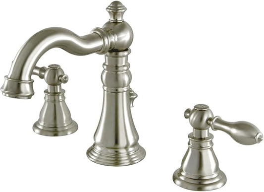 Fauceture FSC1978ACL American Classic Widespread Bathroom Faucet with Pop-Up Drain, Brushed Nickel