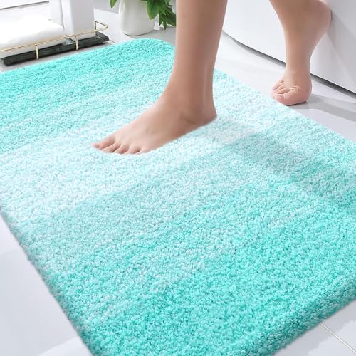 OLANLY Bathroom Rugs Mat 36x24, Extra Soft Absorbent Microfiber Bath Rugs