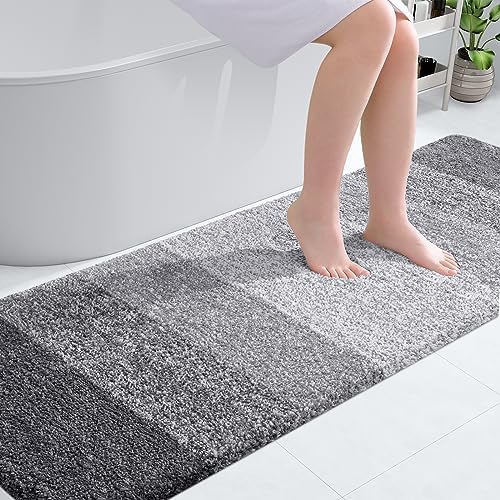 OLANLY Bathroom Runner Rug 70x24, Extra Soft Absorbent Microfiber Bath Rugs