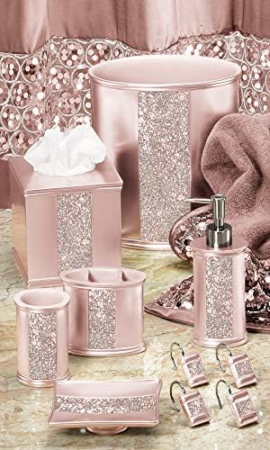 Zahari Home Sinatra Window Curtain Stylish Bathroom Window Curtain,36" x 54" Each, Set of 2, Blush