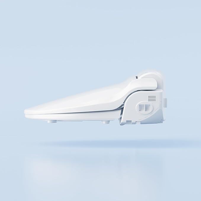 Lotus Bidet ATS-1000 Round with Enema Wash (Purestream) for constipation relief, Heated Seat With Remote Control, Temperature Controlled Wash, Warm Air Dryer, Easy DIY Installation, Made in Korea