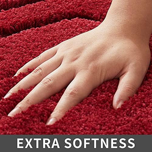 COSY HOMEER Non-Slip Bath Mat Extra Thick Absorbent Plush Washable