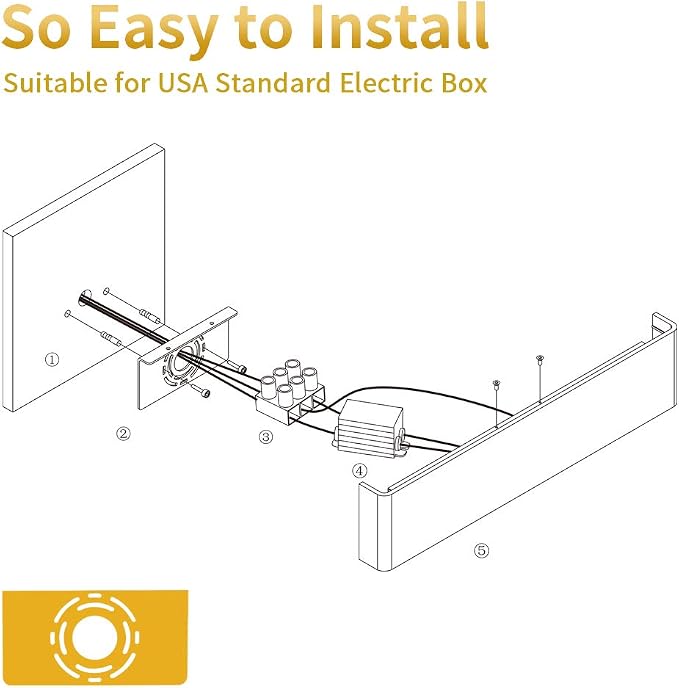 Aipsun 30W/32.6in Modern Black Vanity Light Indoor Modern Rectangular LED Wall Mount Light Up and Down Vanity Light for Bathroom Lighting Fixtures Warm Light 3000K