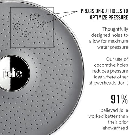 Jolie Filtered Showerhead, High Pressure Shower Filter, Gold