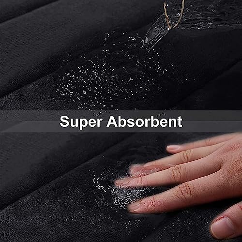 Buganda Memory Foam Bath Mat 47 x 32, Ultra Soft Absorbent Bathroom Rugs