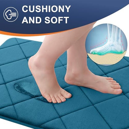 OLANLY Memory Foam Bath Mat 44x24, Ultra Soft and Absorbent Bathroom Rugs