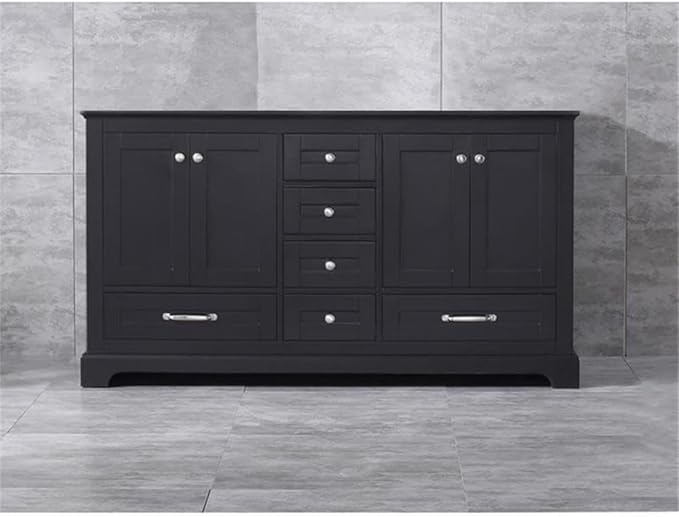 Dukes 60 in. W x 22 in. D Espresso Double Bath Vanity