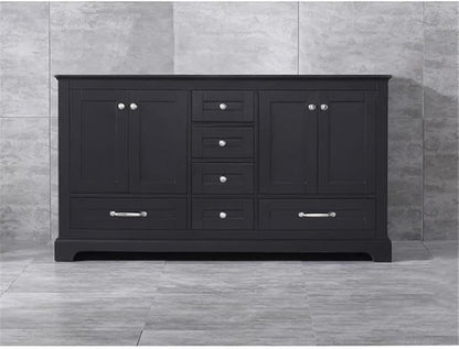 Dukes 60 in. W x 22 in. D Espresso Double Bath Vanity