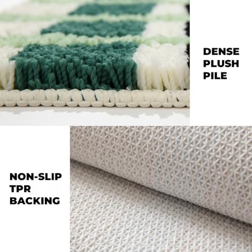 GIB Bathroom Rugs 24"x16", Extra Soft Absorbent Bath Mat for Bathroom Floor