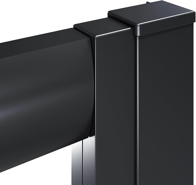 ELEGANT Corner Shower Enclosure 34 in.D x 34 in. W x 72 in. H, Double Sliding Shower Door with 1/4 in. Clear Tempered Glass, Black Framed Sliding Shower Enclosure