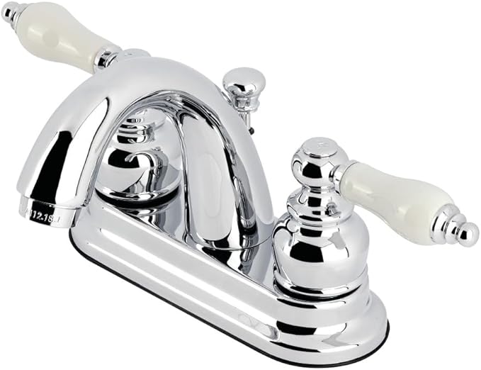 Kingston Brass KB5611PL Restoration 4-Inch Centerset Lavatory Faucet, Polished Chrome