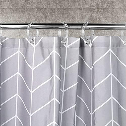 Clear Plastic Shower Curtain Rings, 12 PCS Circular Plastic Shower Curtain Hooks for Bathroom Shower Curtain Rod, Clear Shower Hooks for Shower Curtain, O Shaped Shower Rings for Curtain