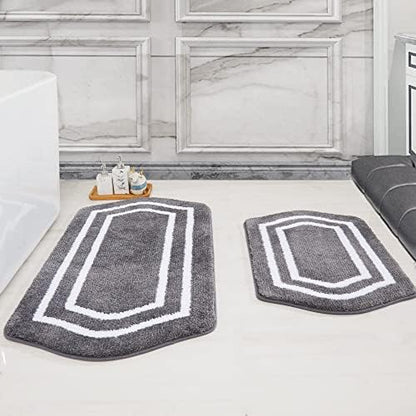 COSY HOMEER Non-Slip Bath Mats Extra Thick Absorbent Plush Washable