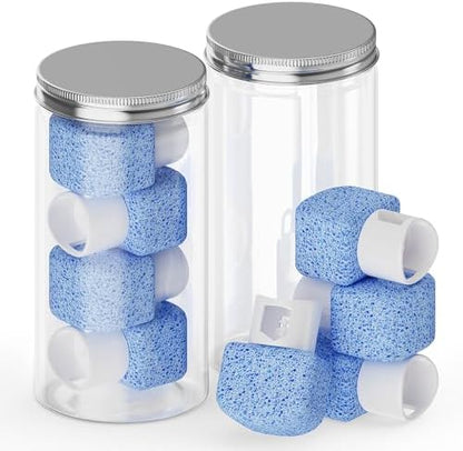 8 Pack in 2 Cans Heads,Replacement Pumice Toilet Bowl Cleaning