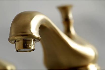 Kingston Brass KS1167AX 8 in. Widespread Bathroom Faucet, Brushed Brass