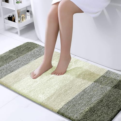 OLANLY Bathroom Runner Rug 44x24, Extra Soft Absorbent Microfiber Bath Rugs