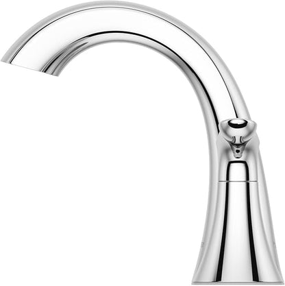 Pfister Weller Bathroom Sink Faucet, 8-Inch Widespread, 2-Handle, 3-Hole, Polished Chrome Finish, LG49WR0C