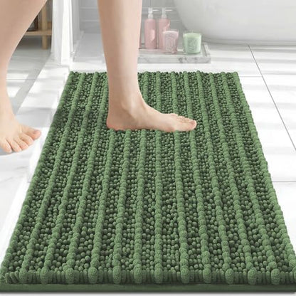 Arotive Bathroom Rugs Mat 30x17, Soft Absorbent Chenille Shaggy Bath Mat