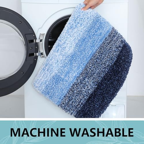 Arotive Microfiber Bathroom Rugs, Shaggy Soft and Absorbent Bath Rug, 30x30