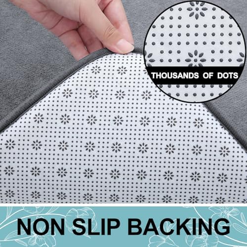 Smiry Memory Foam Bath Mat 59x24, Extra Soft and Absorbent Bathroom Rugs