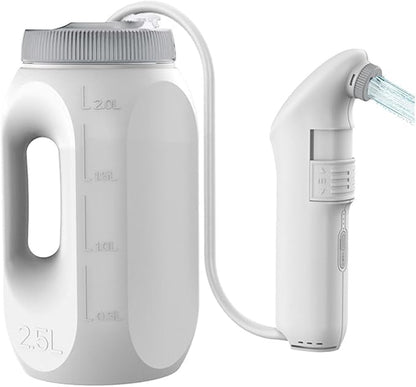 Electric Portable Bidet for Travel,Large Handheld Bidet Sprayer with 2.5L Peri Bottle,High Pressure Rechargeable,Portable Bidet for Women Men,Toilet Butt Washer,shatafa,Camping Outdoor