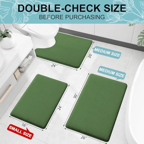 Smiry Memory Foam Bath Mat 36x24, Extra Soft and Absorbent Bathroom Rugs