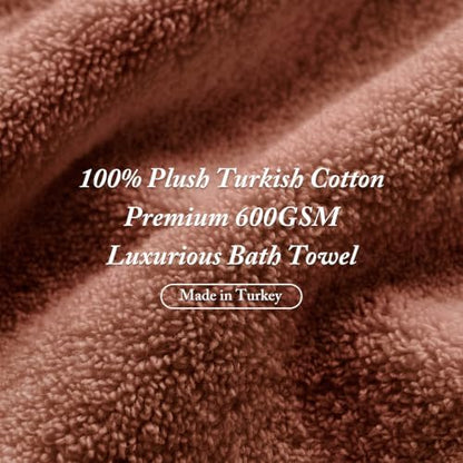 Madison Park 100% Turkish Cotton 600 GSM Bath Towel Set, 6 Piece,Terracotta