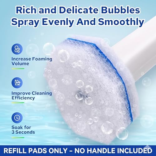 60pcs Toilet Bowl Cleaner Refills, Scrubber Pads Value Pack