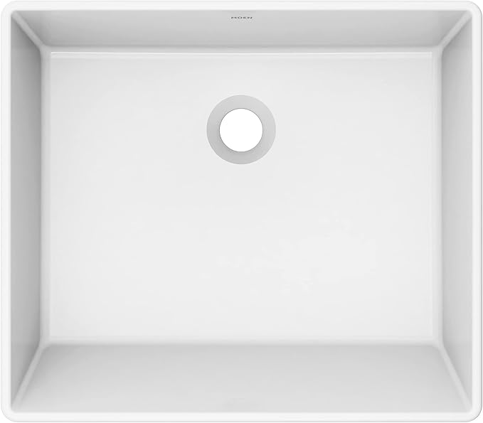 Moen White Vitreous China Vessel Sink for Bathroom, 18 X 15.75 X 6 Inch Rectangle Sink with a High Gloss Porcelain Ceramic Bowl for Above Counter, BGCW10RV1618