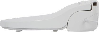 ALPHA BIDET JX2 Round Bidet Toilet Seat, White, Endless Warm Water, *NEW* Bowl Mist, LED Light, Quiet Operation, Wireless Remote, Stainless Steel Nozzle, Sittable Lid, 3 Year Warranty