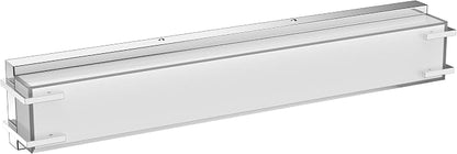 LED Bathroom Light Fixtures Over Mirror 24.4” Vanity Light with Milky White Lampshade 4000K Daylight Chrome Finishing Bath Bar (Chrome)