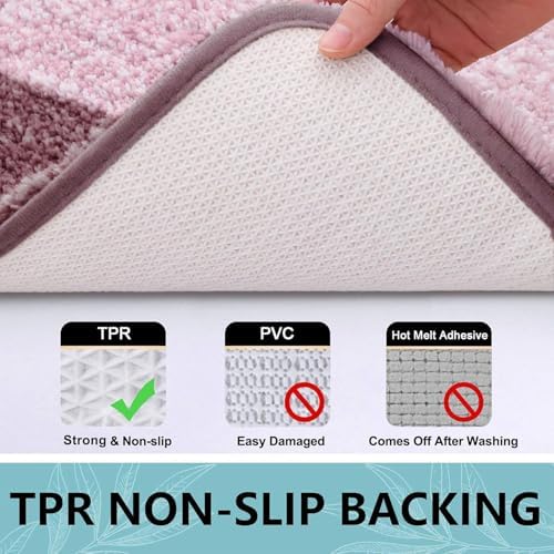 Arotive Microfiber Bathroom Rugs, Shaggy Soft Absorbent Bath Rug, 70x24