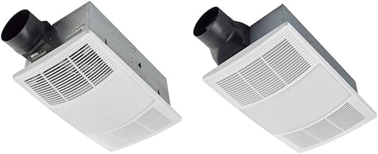 Broan-NuTone PowerHeat Bathroom Exhaust Fan, Heater, and LED Light Combination (80 CFM) and (110 CFM)