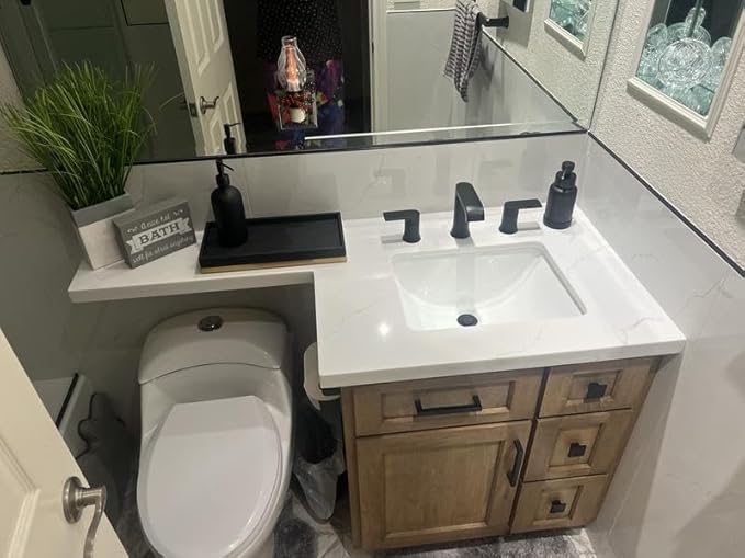 Moen 84763BL Genta 8 in. Widespread 2-Handle Bathroom Faucet in Matte Black