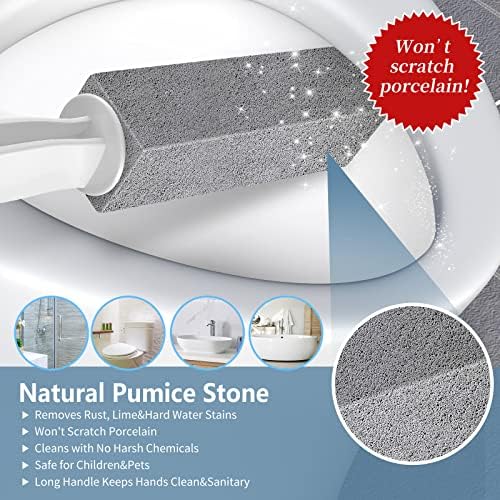 Laiyeoy Pumice Stone Toilet Bowl Cleaner, Hard Water Stain Remover
