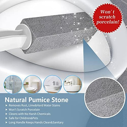 Laiyeoy Pumice Stone Toilet Bowl Cleaner, Hard Water Stain Remover