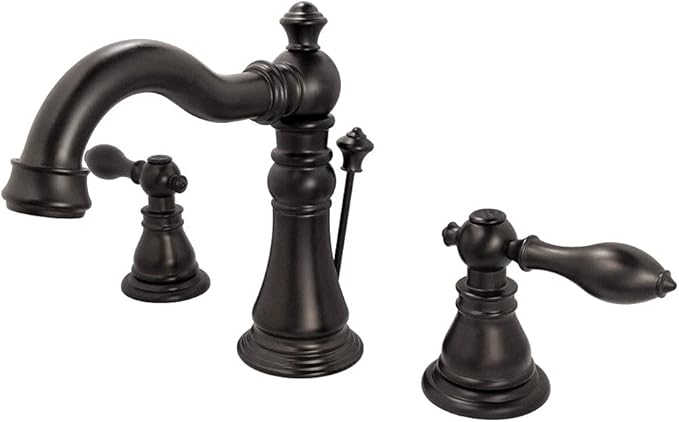 Kingston Brass FSC1975ACL American Classic Widespread Bathroom Faucet, Oil-Rubbed Bronze, 8 x 5.19 x 6