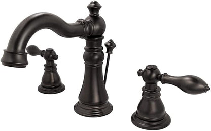 Kingston Brass FSC1975ACL American Classic Widespread Bathroom Faucet, Oil-Rubbed Bronze, 8 x 5.19 x 6